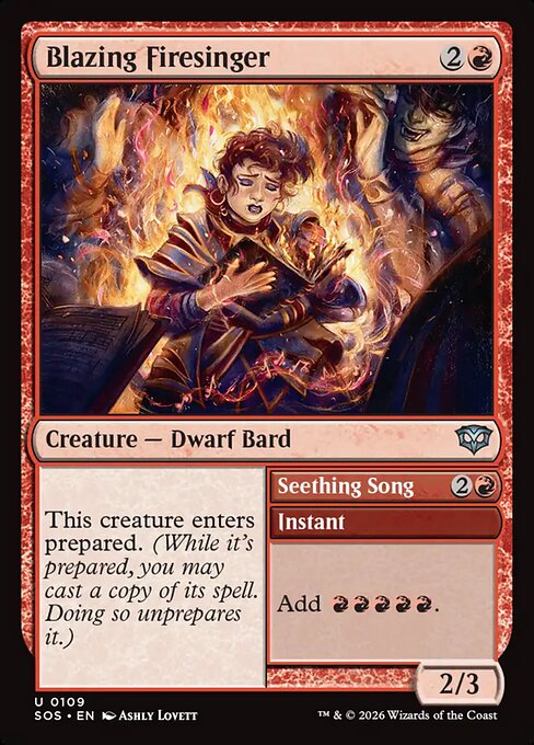 Blazing Firesinger // Seething Song